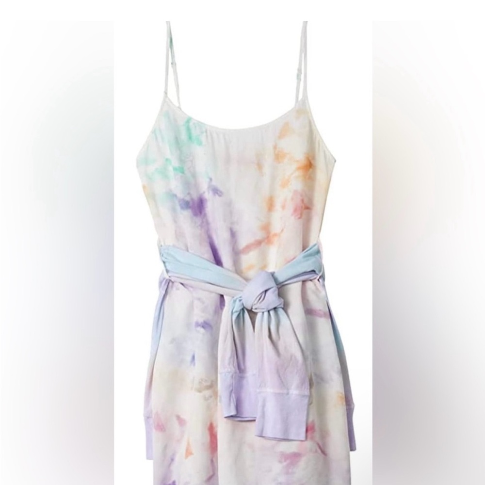 Philanthropy Colorful Tie-Dye Strap Dress w/ Sweater Sz S